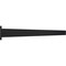 Ekena Millwork 2 1/2"W x 38"D Countertop Island Steel Heavy Duty Bracket w/ Flange, Powder Coated Black BKTM02X38IBPBL - alternate 4